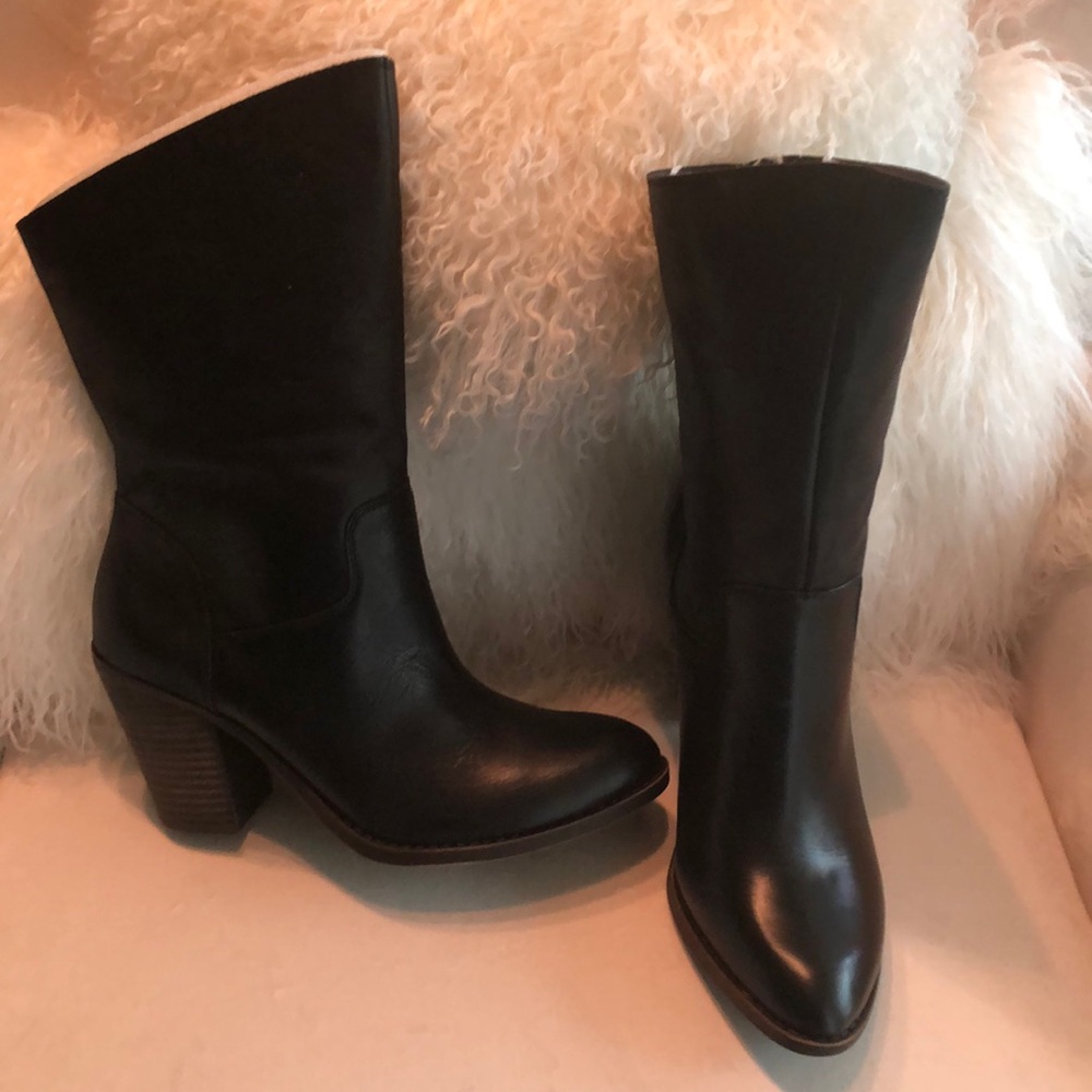LUCKY BRAND EMBRLEIGH LEATHER BOOTS